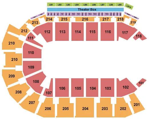RODEO Seating Map Seating Chart