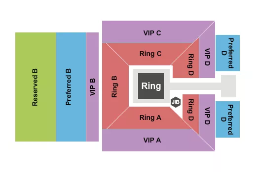 SUMMIT AT PECHANGA RESORT CASINO BARE KNUCKLE FIGHTING Seating Map Seating Chart