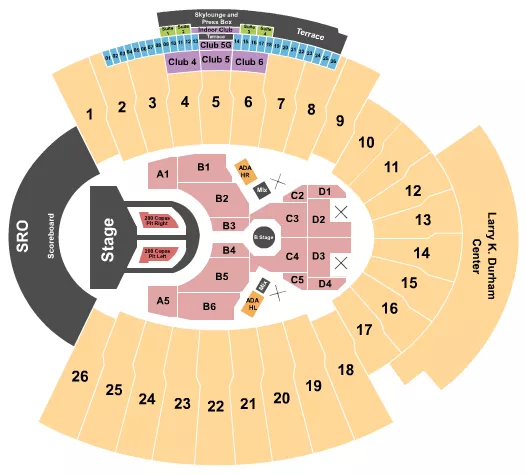 KAROL G Seating Map Seating Chart