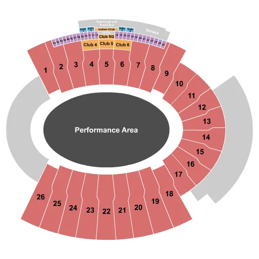 MONSTER JAM 2 Seating Map Seating Chart