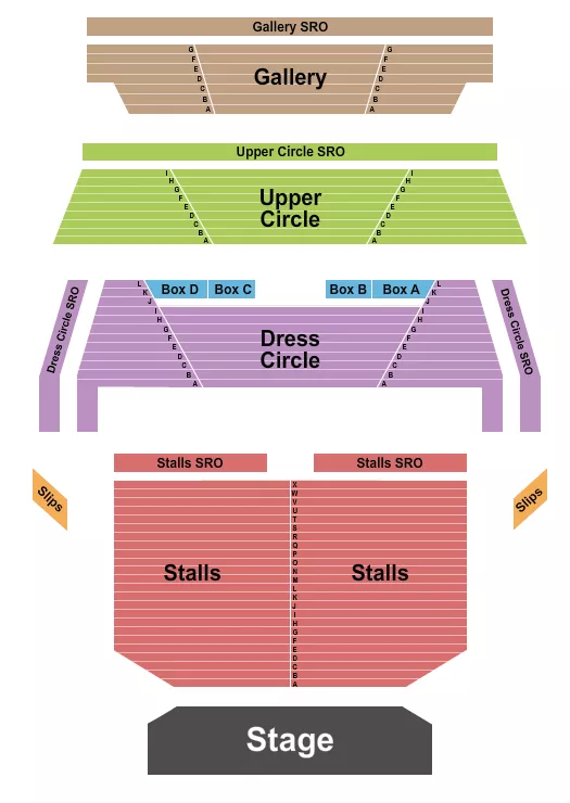ENDSTAGE Seating Map Seating Chart