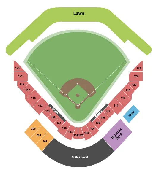 BASEBALL Seating Map Seating Chart