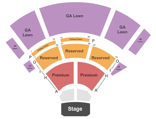 ENDSTAGE NO PIT Seating Map Seating Chart