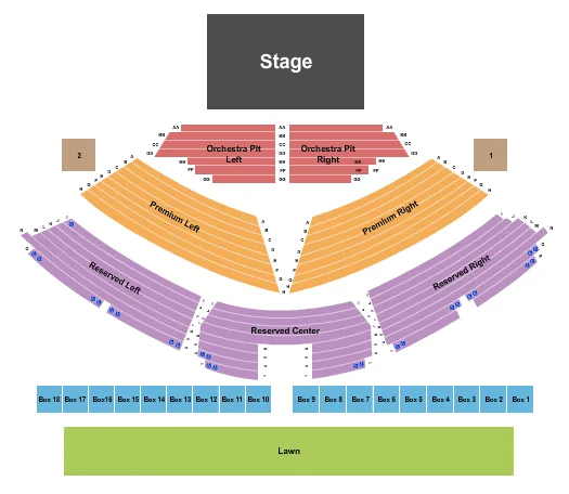FANTASIA Seating Map Seating Chart