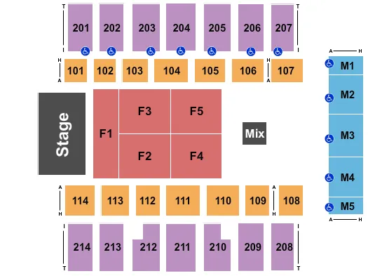 ENDSTAGE 3 Seating Map Seating Chart