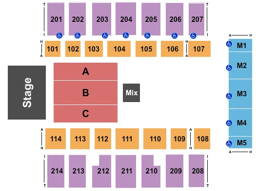 ENDSTAGE 4 Seating Map Seating Chart