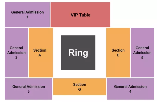 LIVE UP CLOSE THEATER AT SYCUAN CASINO MMA 2 Seating Map Seating Chart
