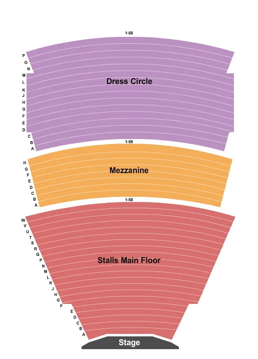 ENDSTAGE Seating Map Seating Chart