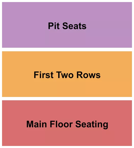 FLOOR FIRST TWO ROWS PIT Seating Map Seating Chart