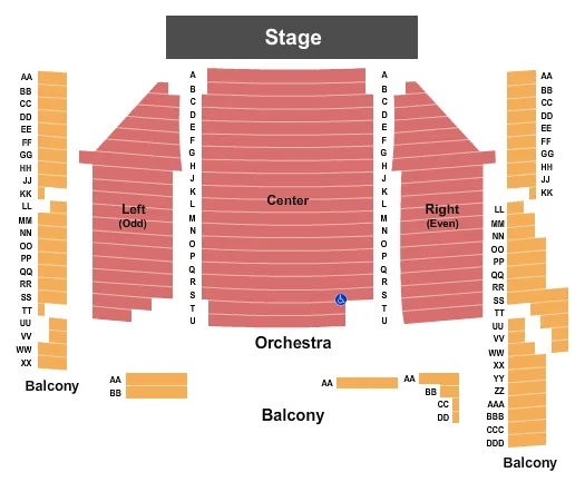 ENDSTAGE Seating Map Seating Chart