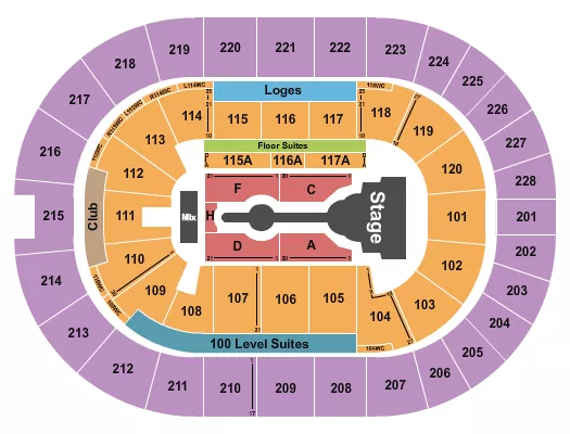 CARDI B Seating Map Seating Chart