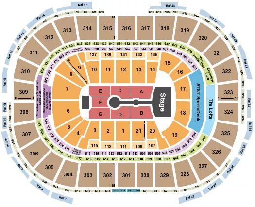 ARIANA GRANDE Seating Map Seating Chart