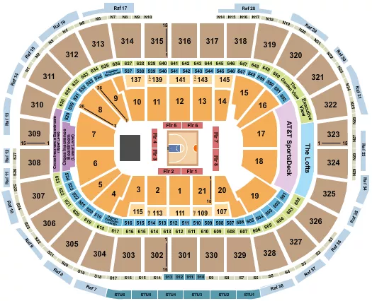 BASKETBALL BIG3 Seating Map Seating Chart