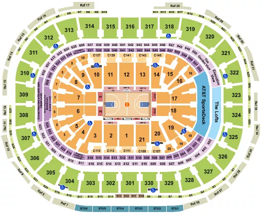 BASKETBALL RO Seating Map Seating Chart