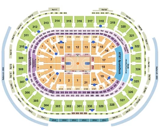 BASKETBALL RO Seating Map Seating Chart