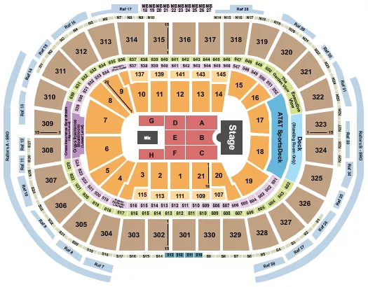 ENDSTAGE 4 Seating Map Seating Chart