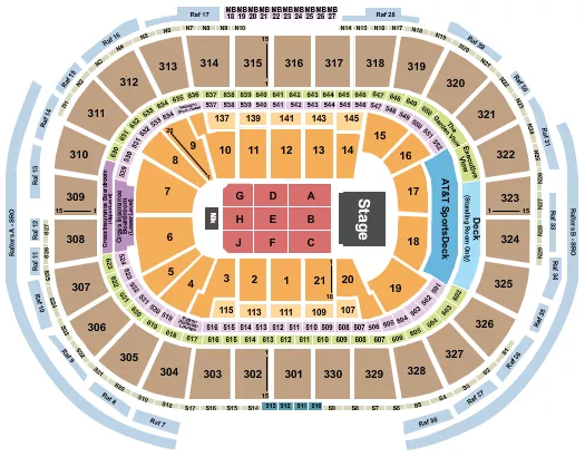 ENDSTAGE 3 Seating Map Seating Chart