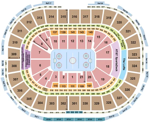 HOCKEY Seating Map Seating Chart
