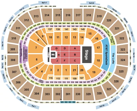RICARDO ARJONA Seating Map Seating Chart