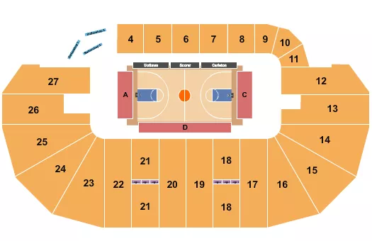 BASKETBALL 2 Seating Map Seating Chart