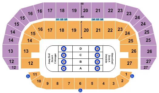 CURLING Seating Map Seating Chart