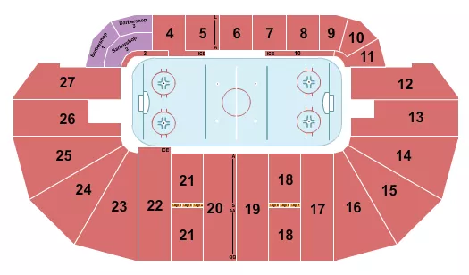 HOCKEY 3 Seating Map Seating Chart