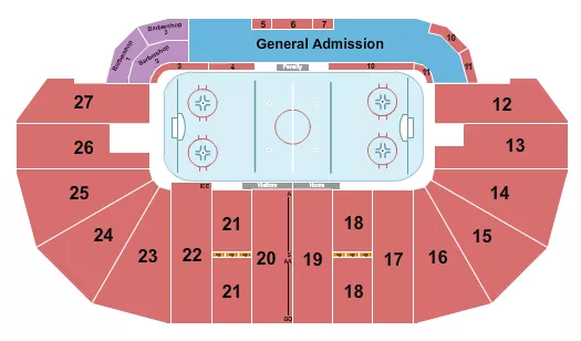 HOCKEY Seating Map Seating Chart
