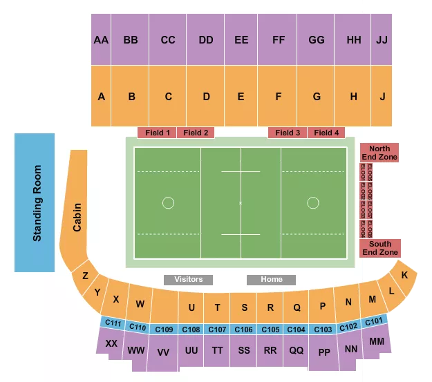 LACROSSE Seating Map Seating Chart