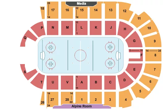 HOCKEY 2 Seating Map Seating Chart