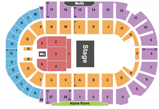 JIMMY CARR Seating Map Seating Chart