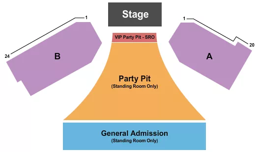 CARSON VALLEY INN TJS CORRAL OUTDOOR EVENT CENTER ENDSTAGE VIP PARTY PIT 2 Seating Map Seating Chart