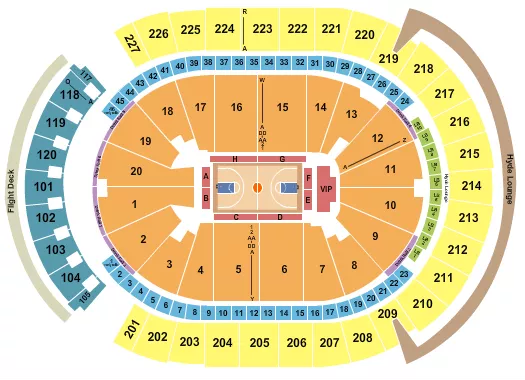 T MOBILE ARENA BASKETBALL 6 Seating Map Seating Chart