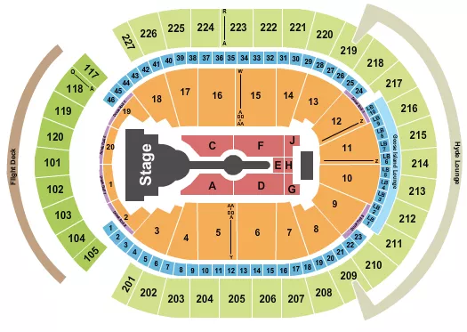 T MOBILE ARENA CARDI B Seating Map Seating Chart