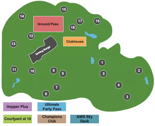 GOLF Seating Map Seating Chart