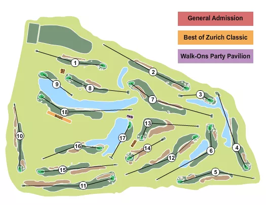 GOLF Seating Map Seating Chart