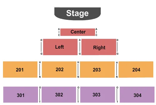 TACHI PALACE HOTEL CASINO ENDSTAGE 2 Seating Map Seating Chart