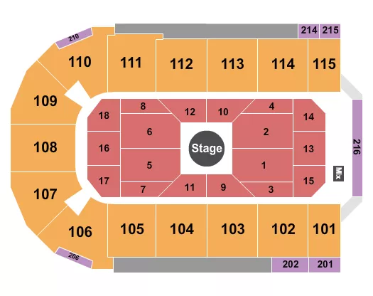 BOXING Seating Map Seating Chart