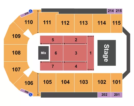 THIRD DAY Seating Map Seating Chart