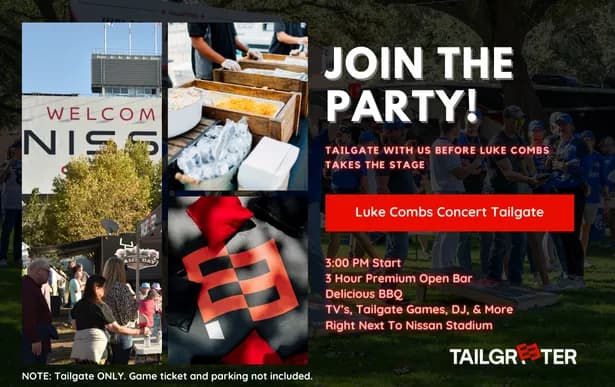 TAILGREETER ALL INCLUSIVE TAILGATE NISSAN STADIUM OTHER Seating Map Seating Chart