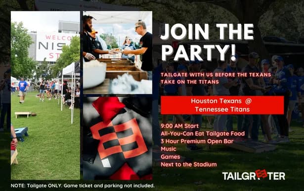 TAILGREETER ALL INCLUSIVE TAILGATE NISSAN STADIUM TAILGREETER TITANS TEXANS Seating Map Seating Chart