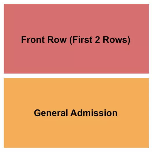 FRONT ROW GA Seating Map Seating Chart