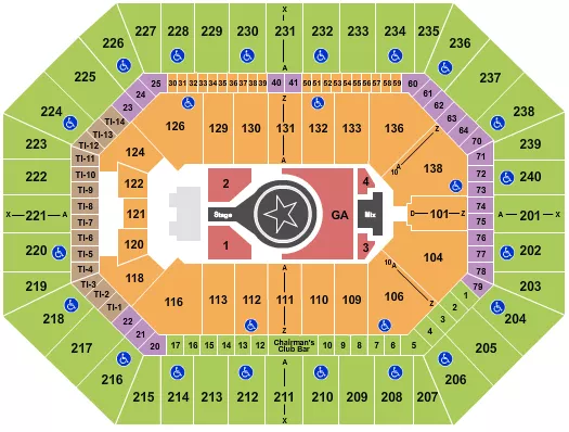 KACEY MUSGRAVES Seating Map Seating Chart