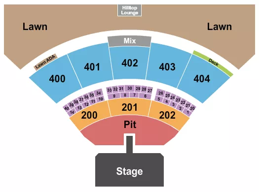 ENDSTAGE GA PIT W CATWALK Seating Map Seating Chart