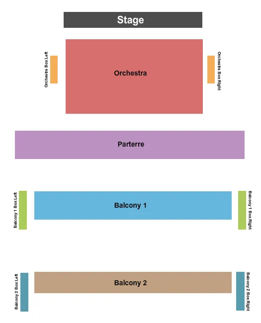 ENDSTAGE Seating Map Seating Chart
