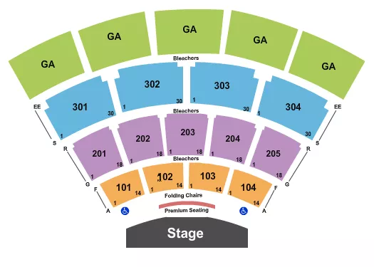 ENDSTAGE Seating Map Seating Chart