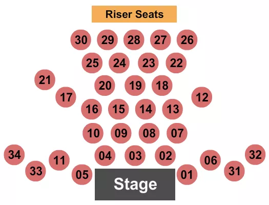 ENDSTAGE TABLES Seating Map Seating Chart