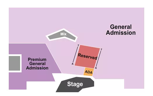 RESERVED PREMIUM GA 2 Seating Map Seating Chart