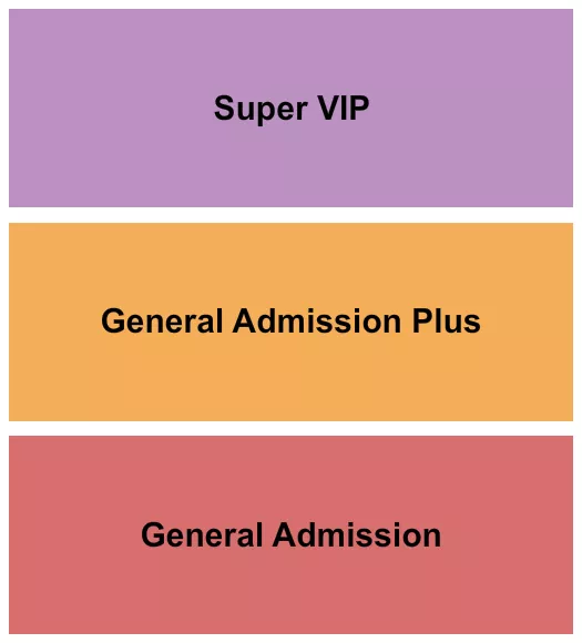 GA GA VIP Seating Map Seating Chart