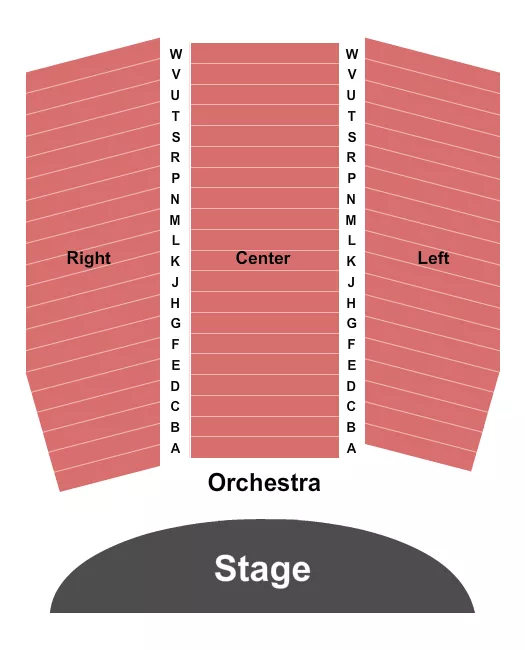 TEXAS THEATRE DALLAS ENDSTAGE 2 Seating Map Seating Chart