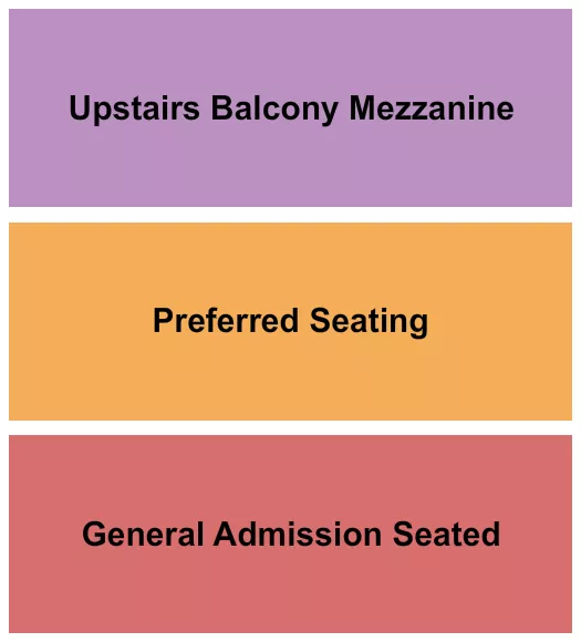 TEXAS THEATRE DALLAS GA SEATED PREFERRED UPSTAIRS BALC Seating Map Seating Chart